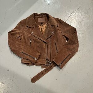 Blank NYC Chocolate Suede Jacket
